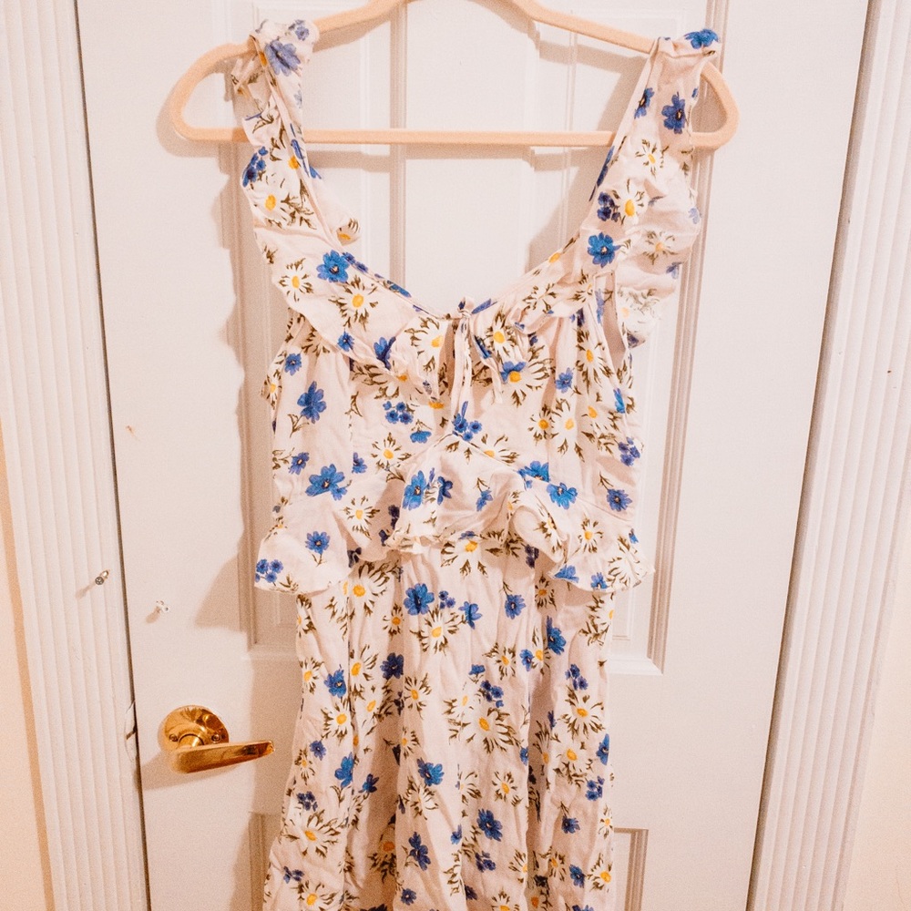 Pink and Purple Flower Dress